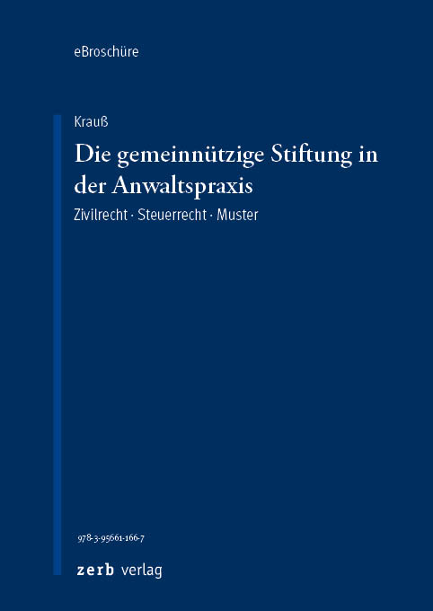 Die gemeinnützige Stiftung in der Anwaltspraxis - eBroschüre (PDF)